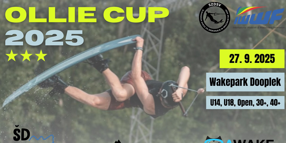 Mednarodno tekmovanje Ollie Cup 2025 v Wakeparku Duplek Mednarodno tekmovanje Ollie Cup 2025 v Wakeparku Duplek